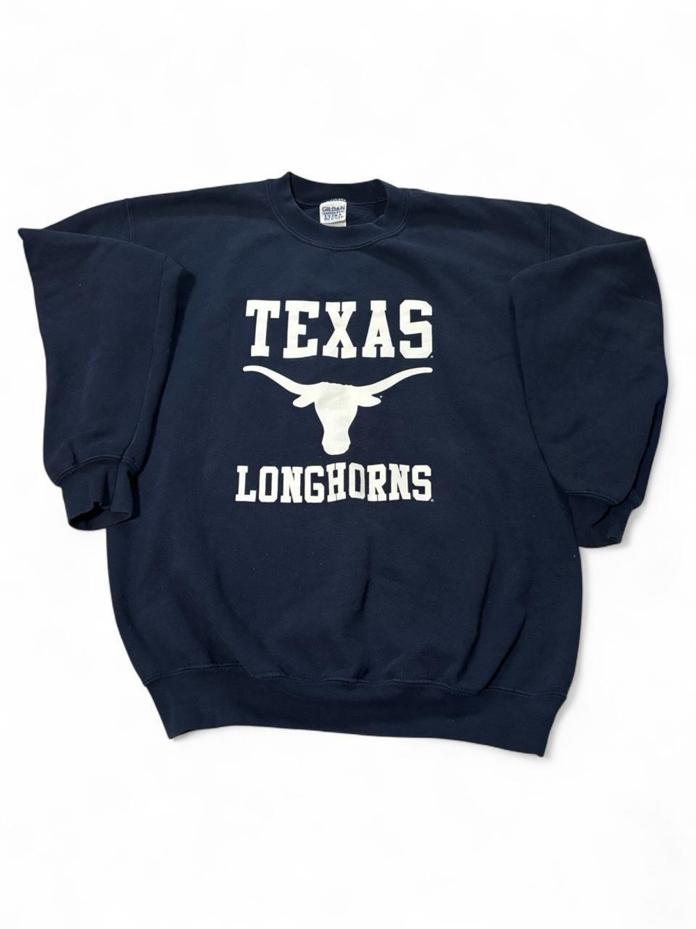 Vintage Gildan Texas Longhorns Navy Crewneck Sweatshirt